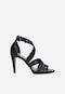 Černé dámské elegantní sandály z kvalitní kůže 76045-51