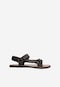 Pohodlné pánské kožené sandály v tmavě hnědé barvě 29003-92
