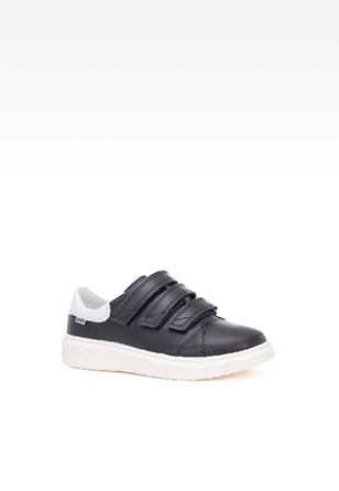 Sneakers BARTEK 8220-Y04S, dla dziewcząt, czarno-biały