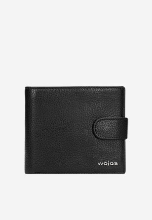 Czarny portfel męski ze skóry licowej 91005-51