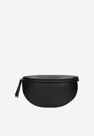 Malá dámska kabelka z čiernej lícovej kože 80099-51