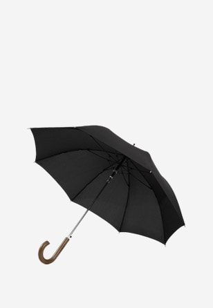 Czarny długi parasol 