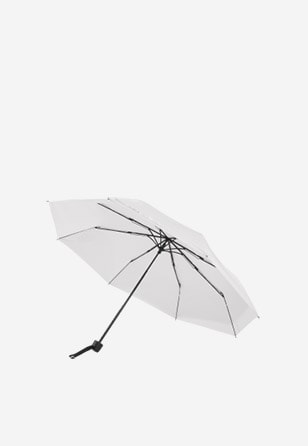 Biały składany parasol 