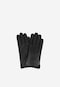 Pánské zimní rukavice z kvalitní černé kůže 98117-51