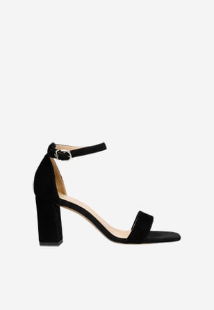 Elegantné dámske sandále z velúrovej kože 76070-61
