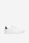 Kožené sneakersy pánske v neutrálnej bielej farbe 10046-59