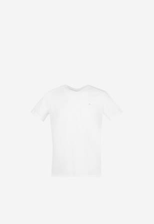 Biała koszulka męska w serek 98004-89