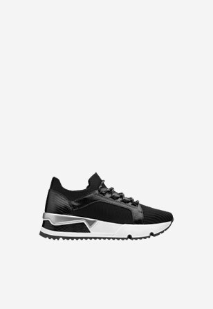 Pohodlné jarní sneakersy dámské v černobílé barvě WJS64016-71
