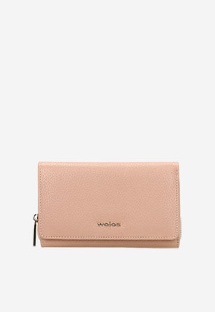 Skórzany portfel damski różowy 91024-54