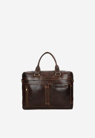 Elegantná pánska kožená taška na notebook