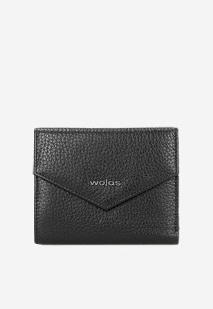 Czarny stylowy portfel damski