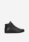 Pánské šněrovací kotníkové boty z černé kůže 24026-71