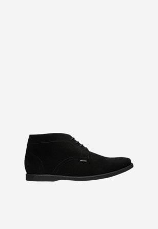 Elegantní kotníkové boty pánské v černé barvě