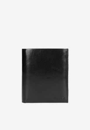 Pánska kožená peňaženka v čiernej farbe na mince aj bankovky 91027-51