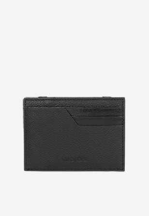 Černá kožená peněženka pánská na kreditní karty 91029-51