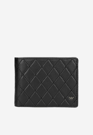 Elegantná pánska kožená peňaženka v čiernej farbe