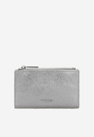 Elegantní dámská peněženka malá ze stříbřité kůže 91022-59