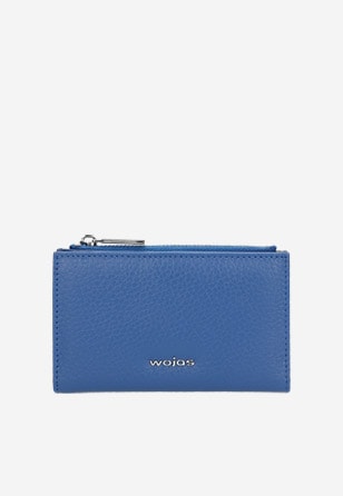 Trendy kožená dámská peněženka v jasně modré barvě