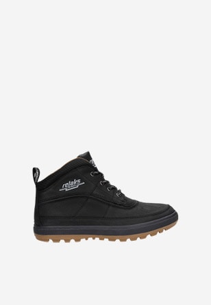 Czarne trzewiki RELAKS typu sneakers 24003-71