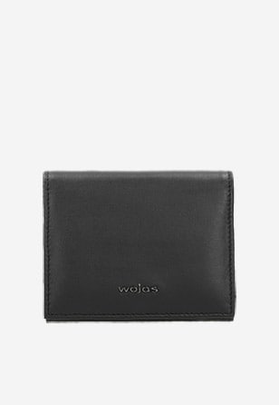 Czarny klasyczny portfel damski ze skóry licowej 91051-51